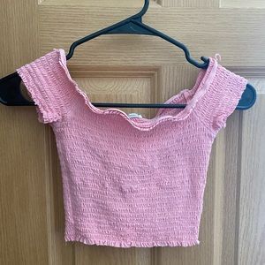 Pink crop top